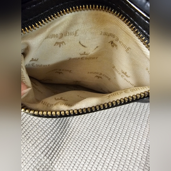 Juicy Couture Handbag Sachel Quilted Black EUC - Picture 15 of 16